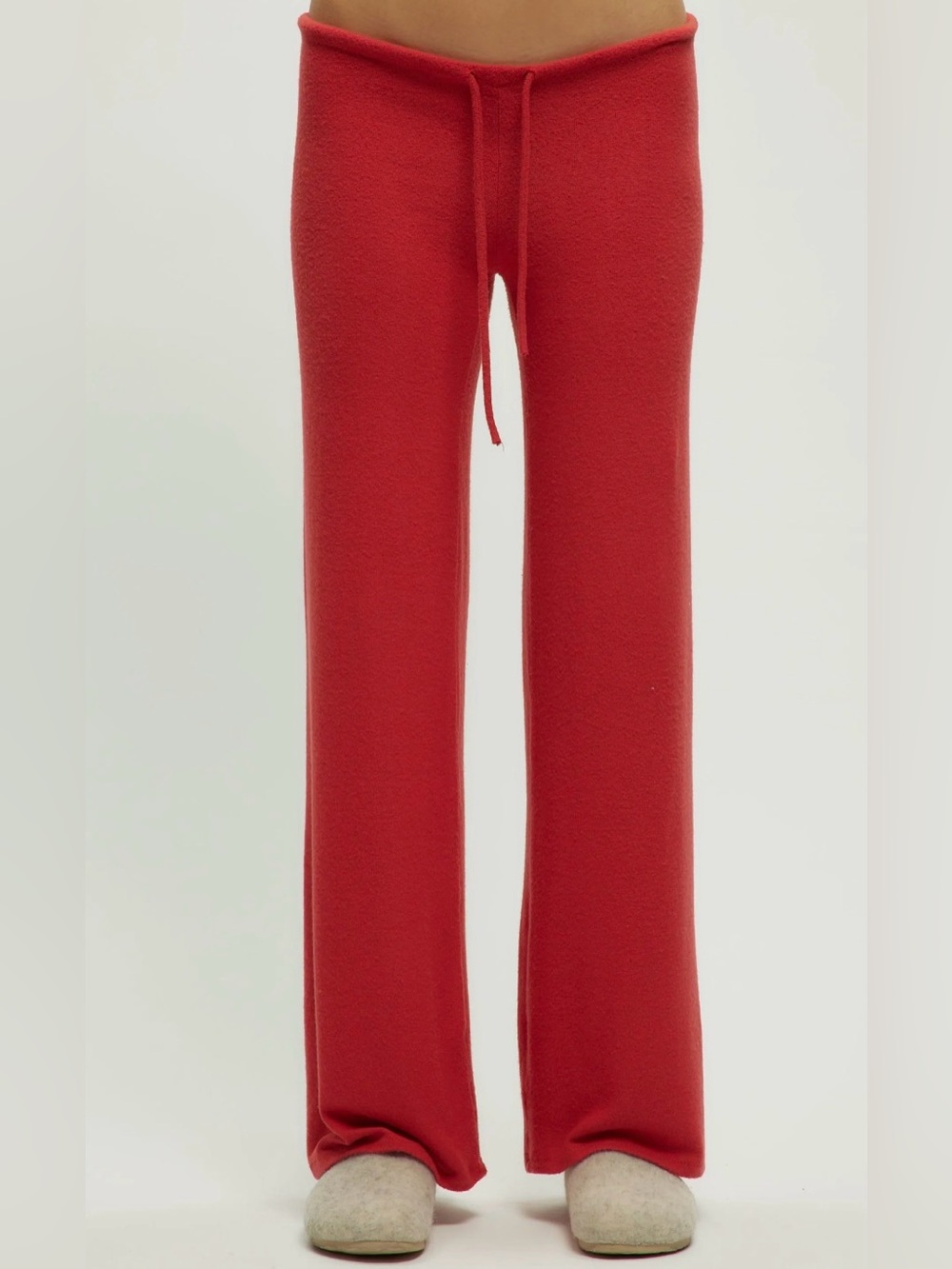 TEA YOU- Capucine Wide Pants + Aline Wrap top in Repose Red